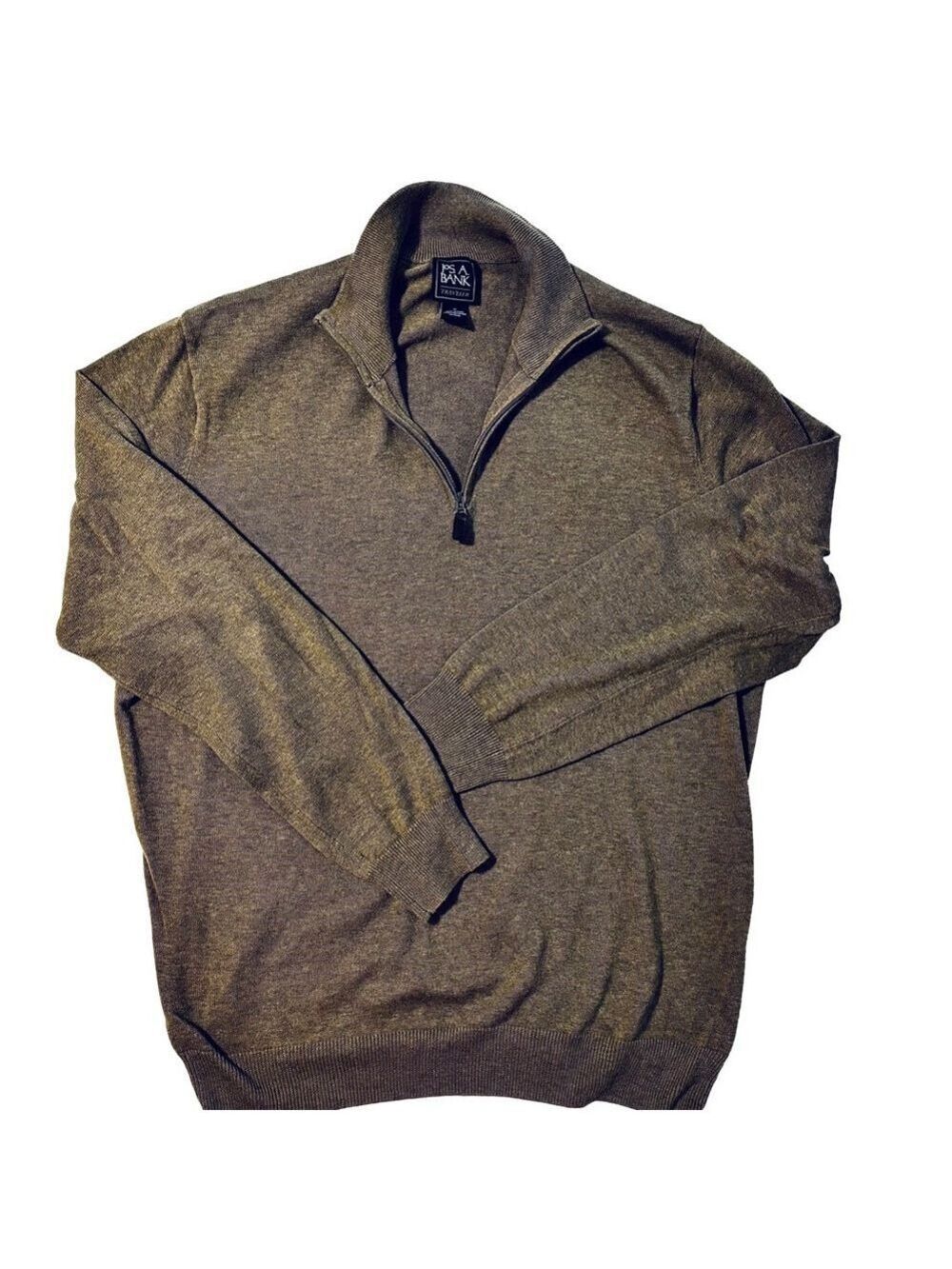Jos. A. Bank Men’s Brown Travelers Pima Cotton Sweater - Picture 2 of 7